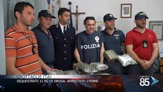 01 giugno Grottaglie sequestrati 11 kh di droga arrestato 27enne [upl. by Milka679]