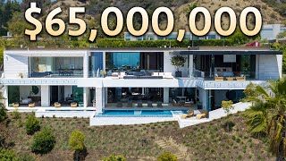 Inside a 65000000 Beverly Hills Ultra Modern MEGA MANSION [upl. by Ariat176]