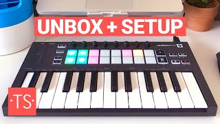 Novation Launchkey Mini MK3 25 key MIDI keyboard  Unboxing and Setup with Ableton Live [upl. by Lzeil]