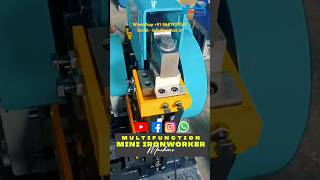 Multifunctioner Iron Worker Machine ironworker metalcutting bending punching fabricationtools [upl. by Udelle]