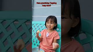 My baby girl is practicing tagalog [upl. by Jermaine]