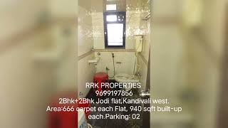 2Bhk  2Bhk Jodi Flat in Kandivali West [upl. by Aerdnaeel]