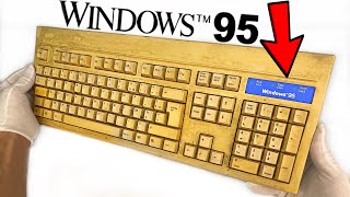 Yellowed Keyboard Restoration  Windows 95 Retrobright  ASMR [upl. by Anned232]