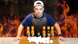 Eggs Meet the Fire 7 Days in Buffalo Wild Wings Spiciest Sauces [upl. by Oneil]