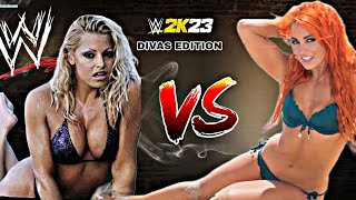 Bra amp Panties Match in Wwe  Trish stratus Vs Becky lynch  WWE 2K23  WWE HIGHLIGHTS [upl. by Atrebor863]