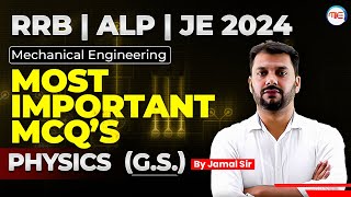 RRB ALPJE 2024  Physics General Science  Most Important MCQs By Jamal Sir [upl. by Neik]