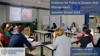 Summer School in Evidence for Policy in DRM 2024  Vienna [upl. by Maclay]