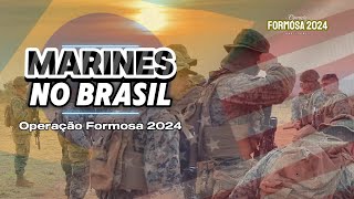 Marines dos EUA no Brasil Treinamento com Munição Real [upl. by Eelatan]