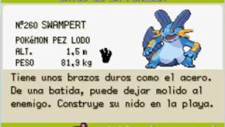 Pokemon rojo fuego Pokedex Hoenn completa [upl. by Ahsaelat734]