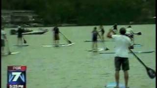 SUP Austin  SUP ATX on FOX News 7  Stand Up Paddle Surfing  Austin Texas  Paddle Boards [upl. by Grimbly]