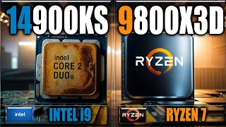 9800X3D vs 14900KS Benchmarks  Gaming Benchmarks  Applications Tests [upl. by Aulea882]