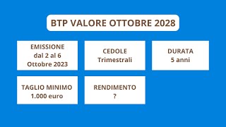 BTP Valore quale sarà il suo rendimento Facciamo delle considerazioni su quale potrebbe essere [upl. by Julide125]