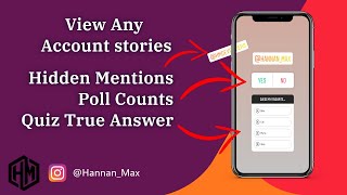 How to see hidden Instagram story mentions  Hannan Max [upl. by Scarito]