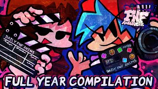 Daily FNF Animations  Full Year Compilation [upl. by Ahseekan442]