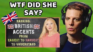 American Reacts to 10 British Accents Ranked [upl. by Suivatnad]