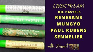 Livestream  Review Oil Pastels Sennelier Mungyo Gallery Paul Rubens Renesans [upl. by Karlotta949]