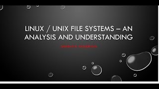 LinuxUnix File Systems [upl. by Cecilia2]