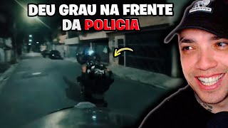 Deu GRAU na frente da POLICIA e deu ruim kkkk  ENQUADROS DE MOTO EP 26 [upl. by Jonny205]