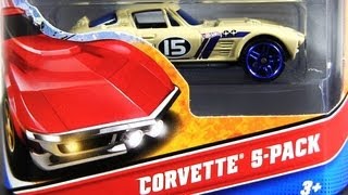 Hot Wheels Corvette 5Pack from Mattel 2012 DieCast [upl. by Schumer]