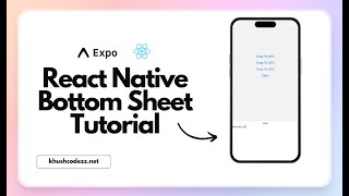 How to Present React Native Expo Bottom Sheet iOS amp Android [upl. by Elatnahc]