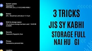 Phone Storage Khali kaise kare Bina kuch delete kiye  Fix Storage Full Problem  Storage Problem [upl. by Season]