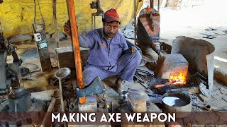 Incredible Skills Of Making Axe Weapon Traditional Axe Weapon Making [upl. by Carney]