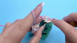 Thanh Nhi shows how to knit heartshaped coasters part 18 [upl. by Ahsiloc]