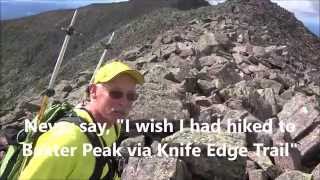 Knife Edge Odyssey Mount Katahdin Baxter Peak Northern terminus of AT [upl. by Laoj550]