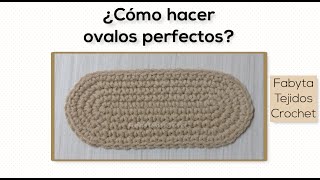 ¿Cómo hacer ovalos perfectos en crochet [upl. by Avlem5]