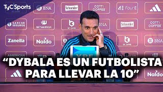 SCALONI EN CONFERENCIA ⚽️ EL HOMENAJE DE DYBALA LAUTAROJULIÁN DYBALA CON LA 10 GANAR Y MÁS [upl. by Annaeel]