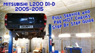 Mitsubishi L200 DID 20052015 Full Service Step by Step Guide [upl. by Beghtol113]