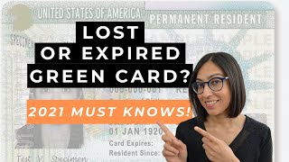 Lost Green Card Abroad or US  How to Replace a Green Card using Form I90  Pandemic Tips [upl. by Mooney817]