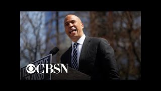 Sen Cory Booker kicks off 2020 campaign tour in Newark [upl. by Bron]