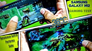 Samsung Galaxy M12  Gaming Test PUBG amp Mobile Legend [upl. by Forland]