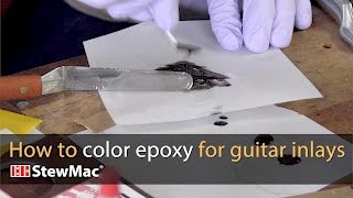 How to color epoxy for guitar inlays [upl. by Dorcas887]