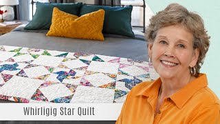 How to Make a Whirligig Star Quilt  Free Quilting Tutorial [upl. by Kciredor]