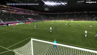 Deutschland  Griechenland Viertelfinale 22062012 Tore Highlights HD  FIFA 12 Prognose [upl. by Lacefield]