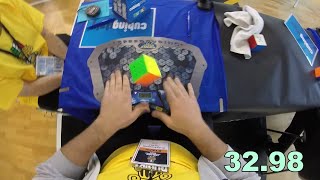 4x4x4 Avg 3326 First Round Rubiks Italian Championship 2024 [upl. by Lud854]