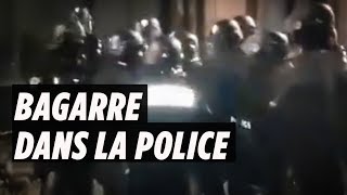 Gilets jaunes  un policier frappe un gradé pendant quotlacte 15quot [upl. by Haiel235]