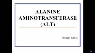 Alanine Aminotransferase ALT  Clinical Significance of Diagnostic Enzymes  Medical Biochemistry [upl. by Meill]