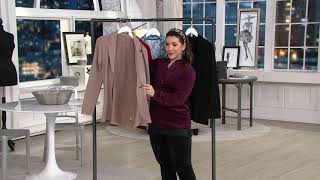 Cuddl Duds Comfortwear Cardi Blazer on QVC [upl. by Arotak]