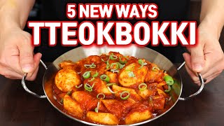 5 QUICK amp EASY TTEOKBOKKI Korean Rice Cake RECIPES [upl. by Ainosal]