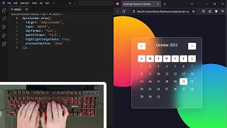 Creating a Dynamic Calendar with HTML CSS and JavaScript  StepbyStep Tutorial [upl. by Ennairol]
