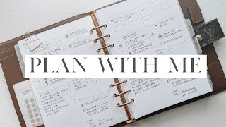 Plan With Me Minimal Planning  Rosie Papeterie Weekly Inserts  Louis Vuitton GM Agenda [upl. by Euqinmod]