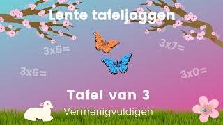 Project Move  Lente tafeljoggen  tafel van 3  vermenigvuldigen [upl. by Ynnij]