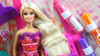 Barbie Hairtastic Color amp Design Studio  Salon Fryzjerski Barbie  wwwMegaDyskontpl  sklep [upl. by Anawal214]