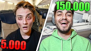 BILLIG VS LUKSUS FLYBILLET 5000KR vs 150000KR Flysæder [upl. by Calvinna]