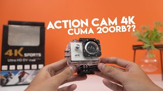 Nyoba Beli Action Cam 4k 200Ribuan  Eh begini dapetnya [upl. by Lunnete]