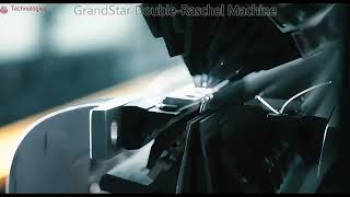 GrandStar DoubleNeedle Raschel warp knitting machine [upl. by Maidy]