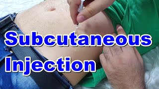 How to Inject a Subcutaneous Injection  Subcutaneous Injection Technique  Insulin Injection [upl. by Conny801]